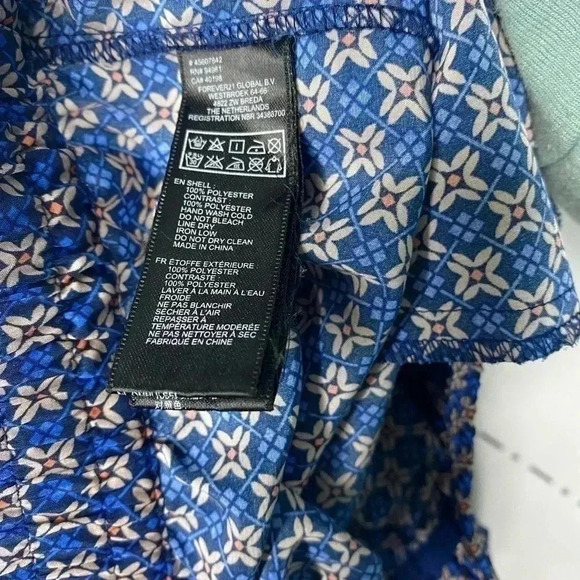 NWOT Forever 21 Boho Blue Shorts - Picture 6 of 6